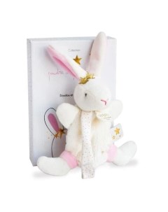 Мягкая игрушка Дуду кролик Perlidoudou розовый 15 см Doudou et compagnie