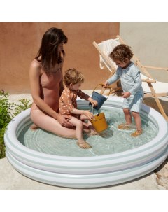 Детский надувной бассейн Savannah мульти микс с желтым большой Liewood