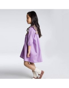 Платье с кокеткой лиловое Izum