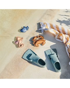 Набор игрушек для ныряния Dion Морские жители 4 шт песочный Liewood