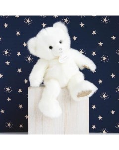 Мягкая игрушка Медведь la peluche белый 37 см Doudou et compagnie