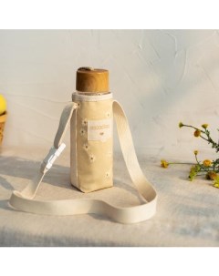 Сумка держатель для бутылок Sunshine Daisies маргаритки водонепроницаемая 6 x 18 см Nobodinoz