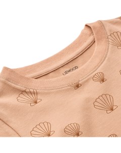 Пижама с шортами Ilford Sea shell пыльно розовая Liewood