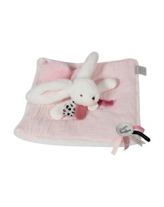 Мягкая игрушка Кролик Happy Blush розовый Doudou et compagnie