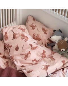 Детское постельное белье Сумерки пудрово розовое baby 100 х 70 см Sebra
