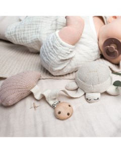 Подвесная развивающая игрушка Черепаха Tily песочно розовая Baby bello