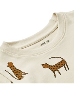 Пижама с шортами Ilford Leopard песочная Liewood