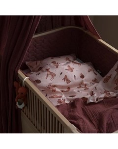 Детское постельное белье Сумерки пудрово розовое junior 140 х 100 см Sebra