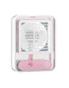 Вентилятор настольный Fan Cooling белый розовый Nano shot