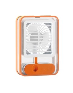 Вентилятор настольный Fan Cooling белый оранжевый Nano shot