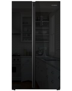 Холодильник CS6503FV черный Hyundai