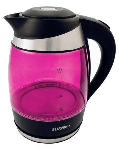 Чайник электрический SKG2214 1 8 л розовый прозрачный Starwind