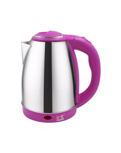 Чайник электрический IR 1337 1 8 л серебристый розовый Irit