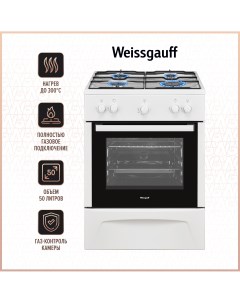 Газовая плита WGS G1G02 W белый Weissgauff