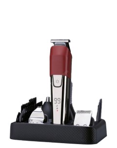 Машинка для стрижки волос CR 856 красная серебристая Cronier