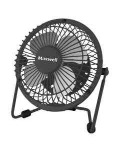 Вентилятор настольный ручной MW 3549 GY черный Maxwell