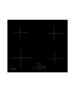 Встраиваемая варочная панель индукционная EVI 640 2 BL черный Lex