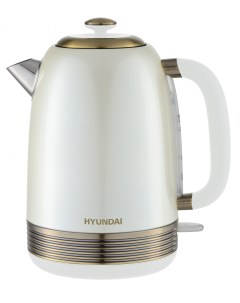 Чайник электрический HYK S4500 1 7 л золотистый белый Hyundai
