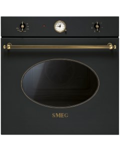 Встраиваемый электрический духовой шкаф SF800AO Black Smeg