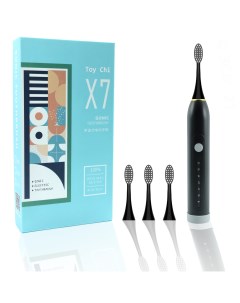 Электрическая зубная щетка ультразвуковая X7 SONIC Toothbrush черная Toy chi