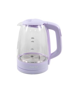 Чайник электрический MT 1099 1 7 л прозрачный фиолетовый Марта