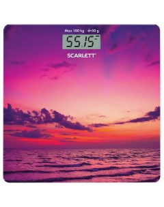 Весы напольные SC BS33E024 фиолетовый розовый красный Scarlett