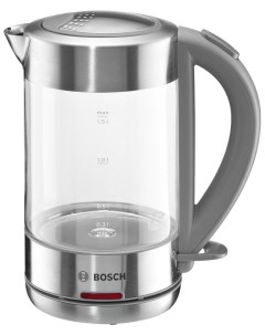 Чайник электрический TWK7090B 1 5 л серебристый Bosch