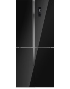Холодильник MFF182NFBE черный Maunfeld