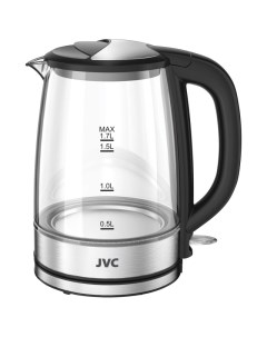 Чайник электрический JK KE1806 1 7 л серебристый черный Jvc