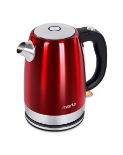 Чайник электрический MT 4560 1 7 л серебристый красный Марта
