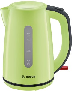 Чайник электрический TWK7506 1 7 л зеленый черный Bosch