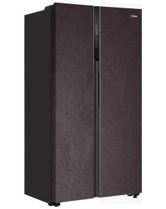 Холодильник HRF 541DY7RU черный коричневый Haier