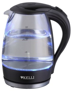 Чайник электрический KL 1483 1 7 л прозрачный черный Kelli