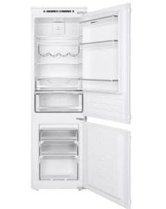 Встраиваемый холодильник FB177NFFW серебристый Homsair