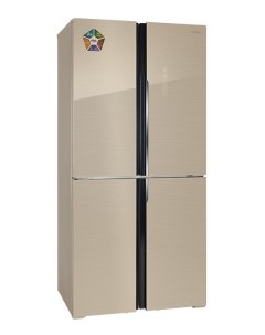 Холодильник RFQ 500DX NFGY бежевый Hiberg