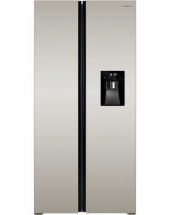 Холодильник RFS 484DX NFH серебристый Hiberg