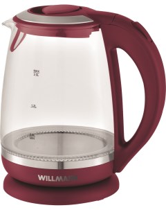 Чайник электрический WEK 2005G 2 л красный Willmark