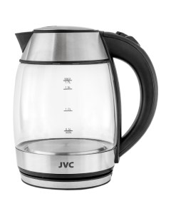 Чайник электрический JK KE1707 1 7 л черный серебристый прозрачный Jvc