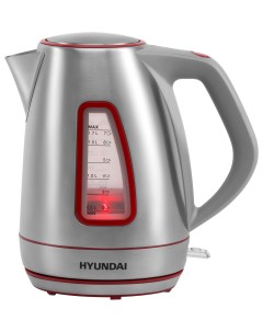 Чайник электрический HYK S3601 1 7 л серебристый красный Hyundai