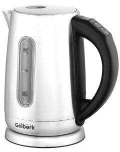 Чайник электрический GL 406 1 7 л серебристый черный Gelberk