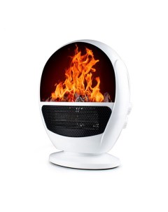 Тепловентилятор 1500 ВТ White Black Flame heater