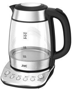 Чайник электрический JK KE1825 1 7 л прозрачный серебристый черный Jvc