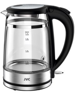 Чайник электрический JK KE1815 1 7 л прозрачный серебристый черный Jvc