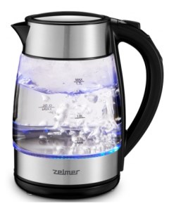 Чайник электрический ZCK8026 1 7 л серебристый черный Zelmer
