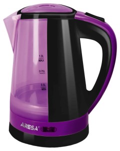 Чайник электрический AR 3434 1 л фиолетовый черный Aresa