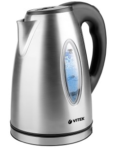 Чайник электрический VT 7019ST 1 7 л серебристый черный Vitek