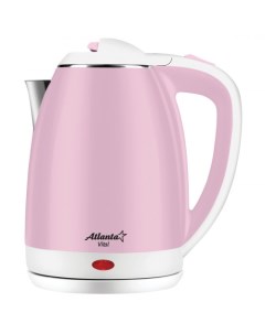 Чайник электрический ATH 2437 1 8 л розовый Atlanta