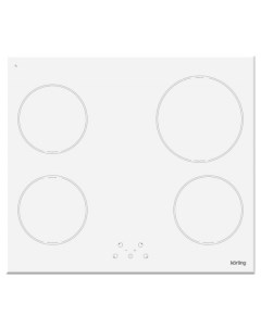 Встраиваемая варочная панель индукционная HI 64021 BW белый Korting