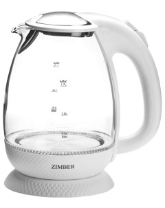 Чайник электрический ZM 11182 1 7 л белый прозрачный Zimber