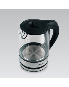 Чайник электрический MR 062 1 2 л прозрачный серебристый черный Маэстро